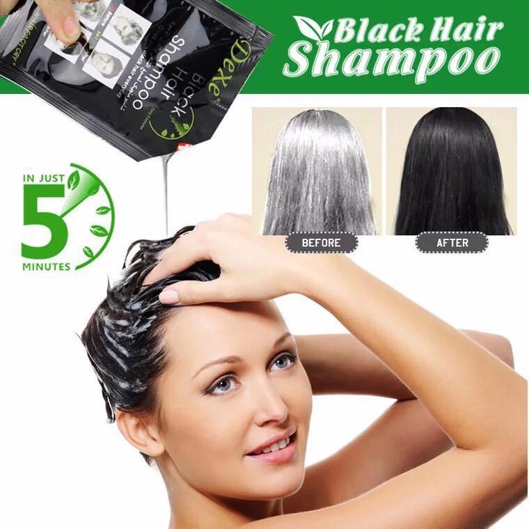 10 Pcs Fast Black Hair Shampoo - đánh giá và giá Hair Spray Color