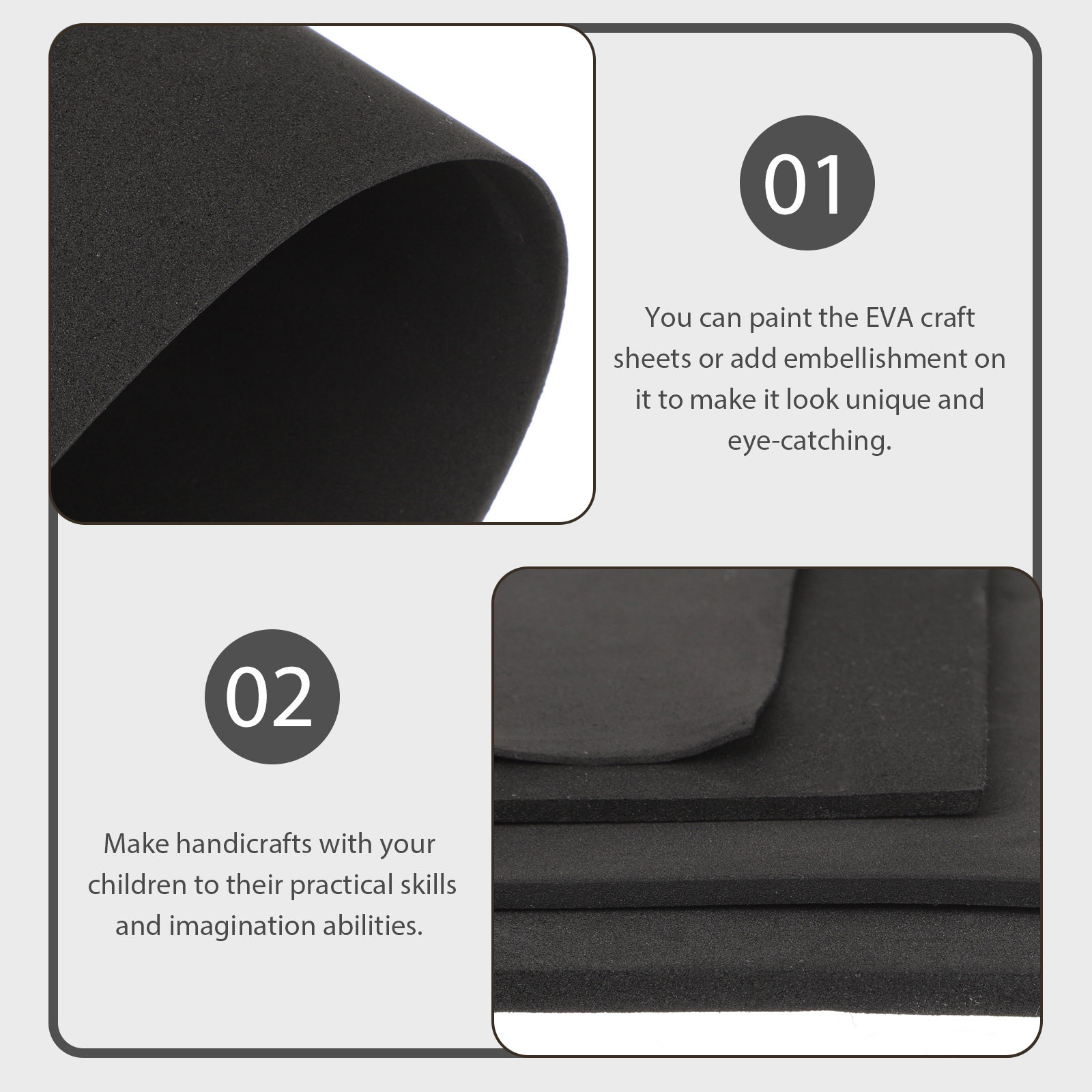 4Pcs Eva Foam Board Sheets DIY - đánh giá và giá Cosplay Prop Foam Board