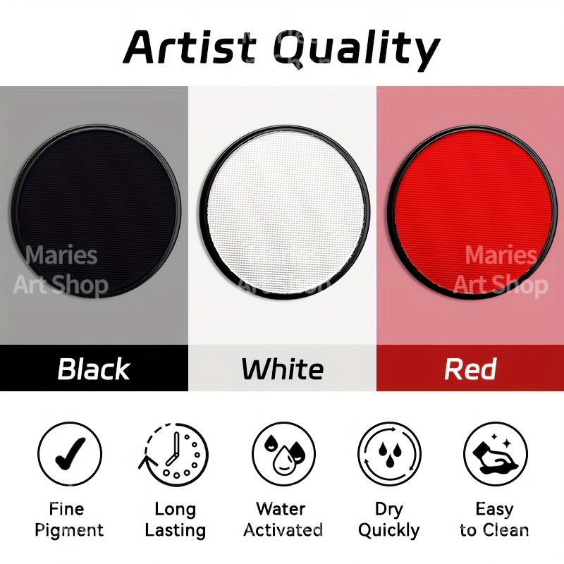 5pcs Black&Clown White 30g Pai - đánh giá và giá Cosplay Prop Paint