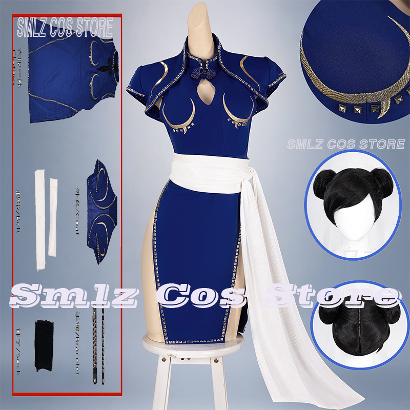 Blue Chun-Li Cosplay Costume A - đánh giá và giá Cosplay Prop Making